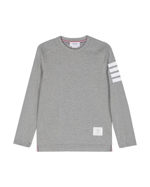 Thom Browne Gray Long Sleeve Tops for men