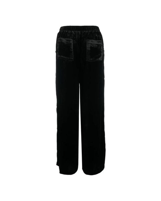 Gold Hawk Black Straight Trousers