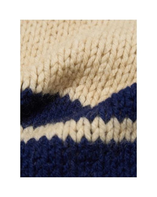 Universal Works Blue Winter Scarves for men
