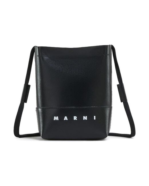 Marni Black Messenger Bags for men