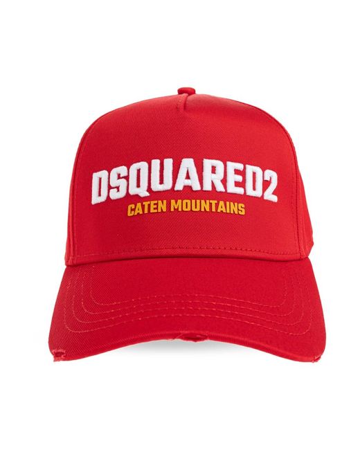 DSquared² Baseball Cap in het Red voor heren