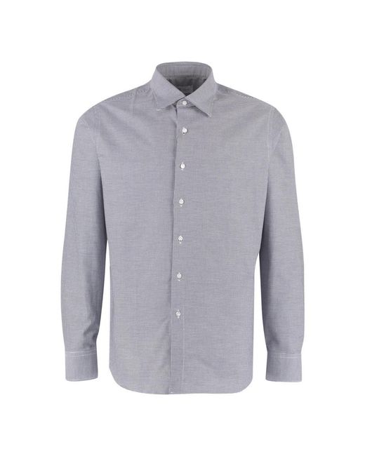 THE (Alphabet) Blue Casual Shirts for men