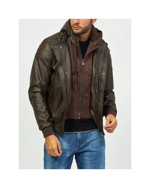 Yes Zee Brown Light Jackets for men