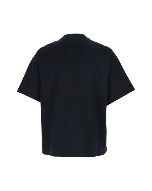 Jil Sander Tops ,Zwart ,Katoen Logo T-Shirt in het Black voor heren