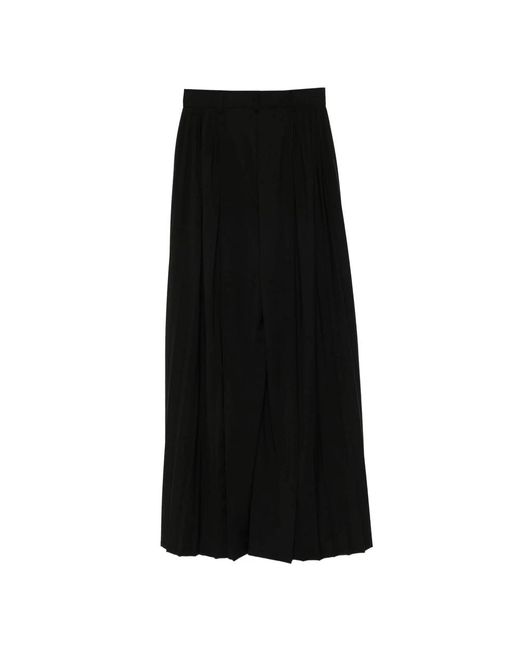 GIUSEPPE DI MORABITO Black Schwarze Plissierte High-Waist-Hose