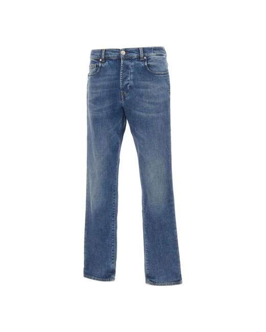 Re-hash Blue Straight Jeans for men