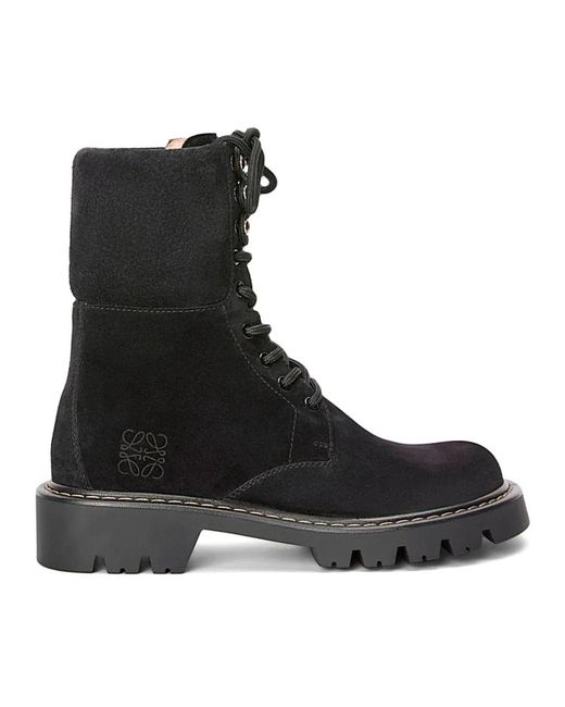 Loewe Black Lace-Up Boots