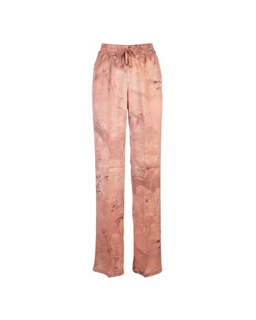Kiton Pink Wide Trousers