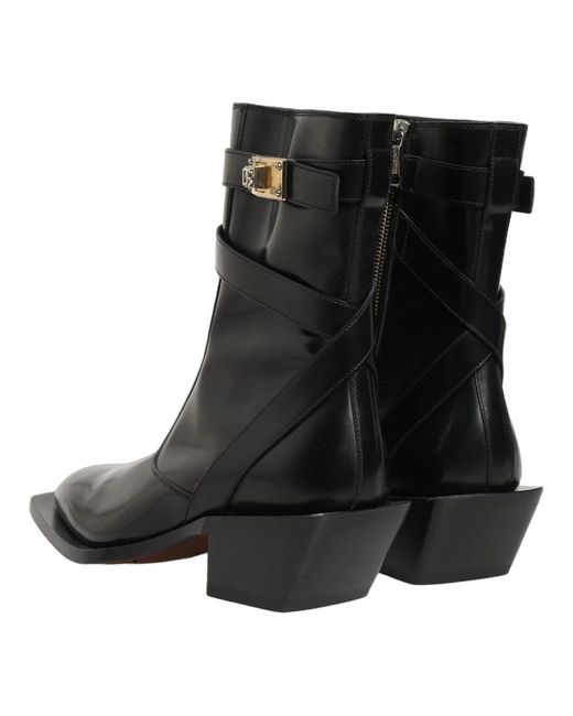 Dolce & Gabbana Black Cowboy & Biker Boots for men