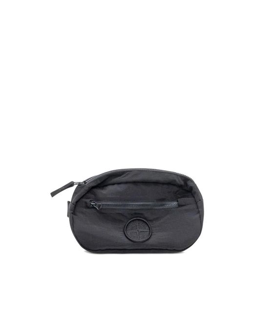 Stone Island Black Bum Bags for men