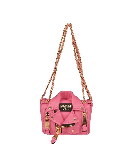Moschino Pink Stilvolle taschen kollektion
