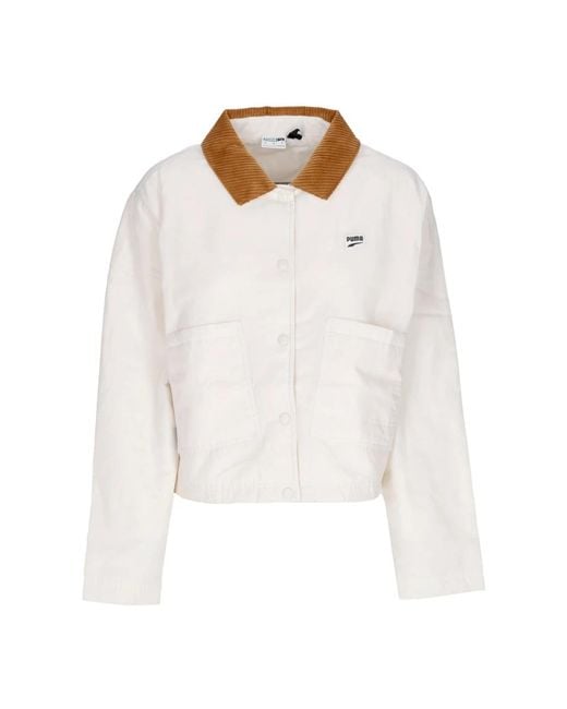 PUMA White Light Jackets for men