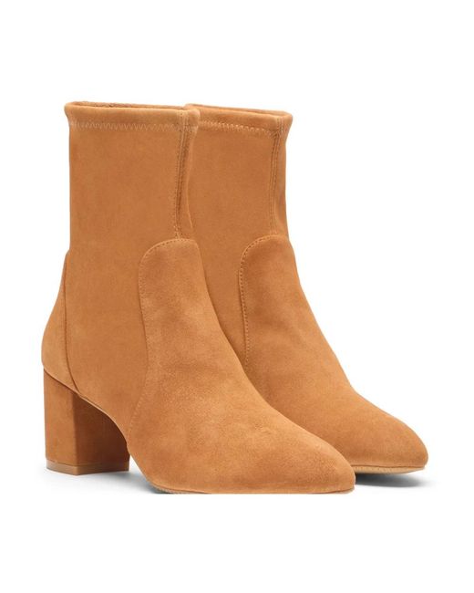 Stuart Weitzman Brown Heeled Boots