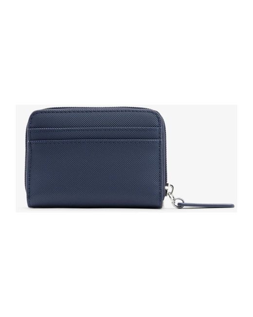 Lacoste Accessoires ,Blauw ,Mini Portemonnee Met Rits L.12.12 Concept in het Blue