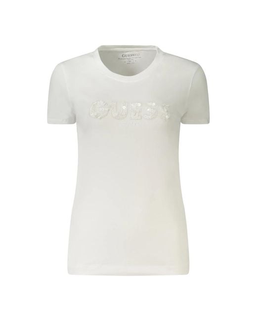 Guess White T-Shirts