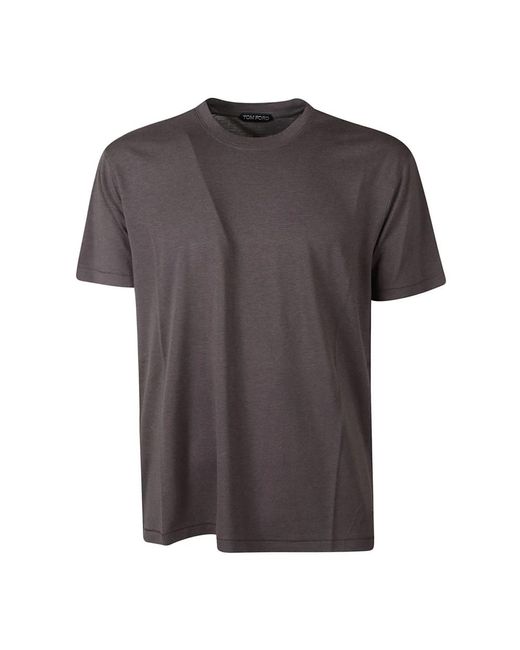 Tom Ford Knitwear, t-shirt aus lyocell-baumwolle in Gray für Herren