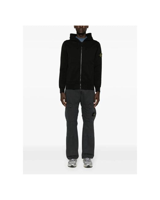Zip-Throughs Stone Island de hombre de color Black