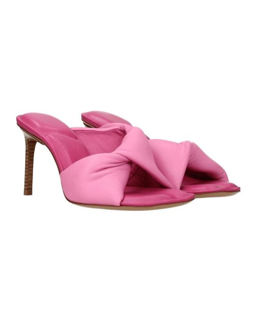 Heeled Mules di Jacquemus in Pink