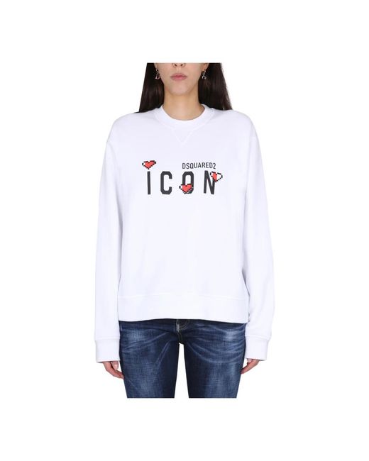 DSquared² White Sweatshirts