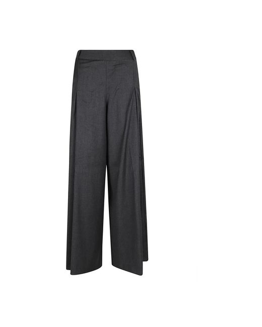Ermanno Scervino Gray Wide Trousers