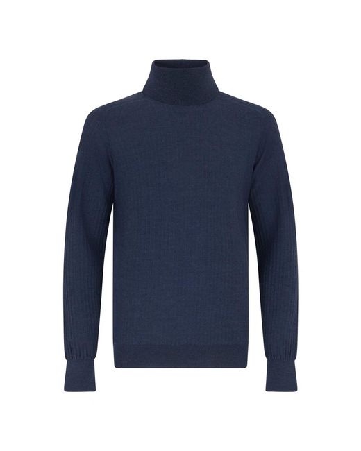 Roberto Collina Blue Turtlenecks for men