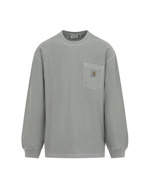 Carhartt Gray Long Sleeve T-Shirts for men