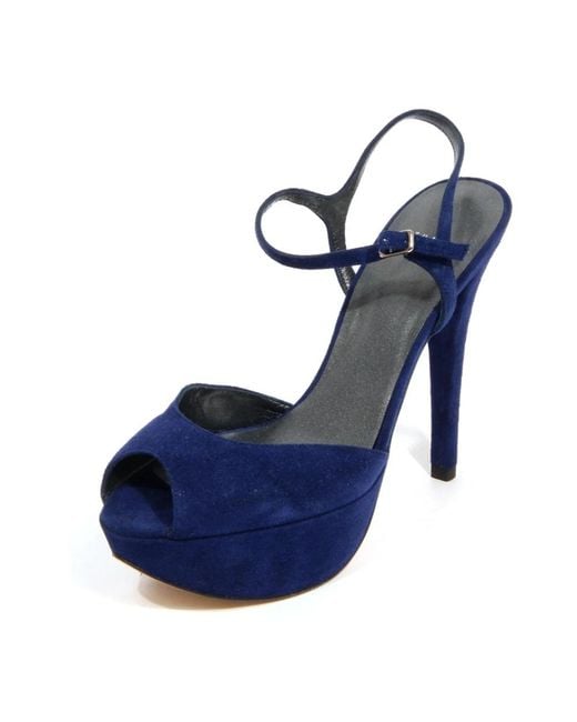 Stuart Weitzman Blue High Heel Sandals