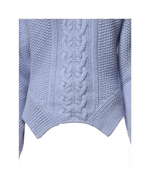 Dondup Blue Round-Neck Knitwear