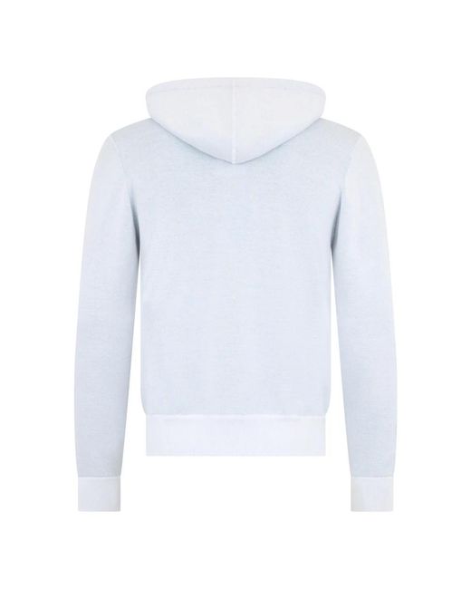 Moorer Zip-Through Hoodie in het Blue voor heren