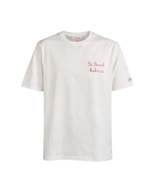 Mc2 Saint Barth White T-Shirts for men