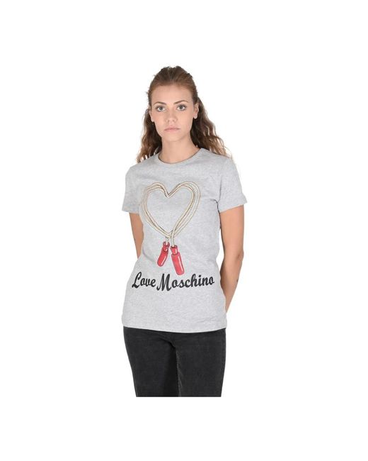 T-Shirts di Love Moschino in Gray