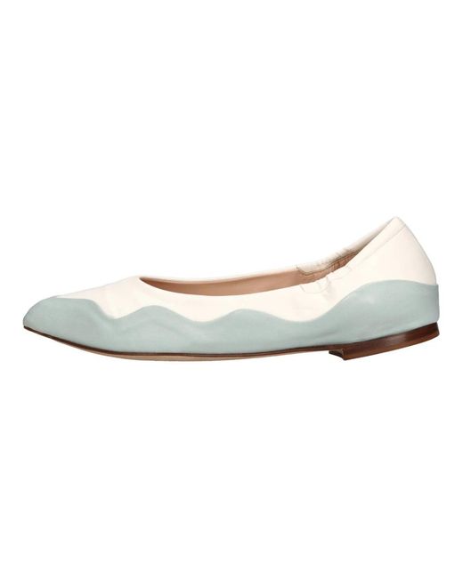 LORENA PAGGI White Ballerina Shoes