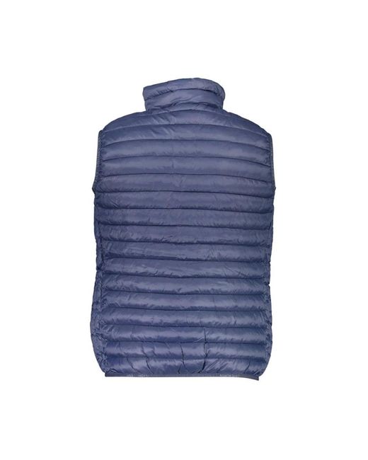 North Sails Jassen ,Blauw ,Blauwe Opvouwbare Puffer Vest in het Blue voor heren