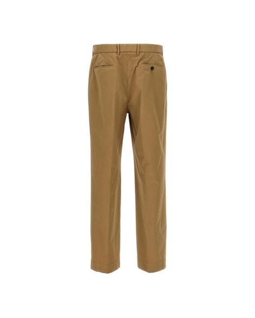 Cellar Door Natural Straight Trousers for men
