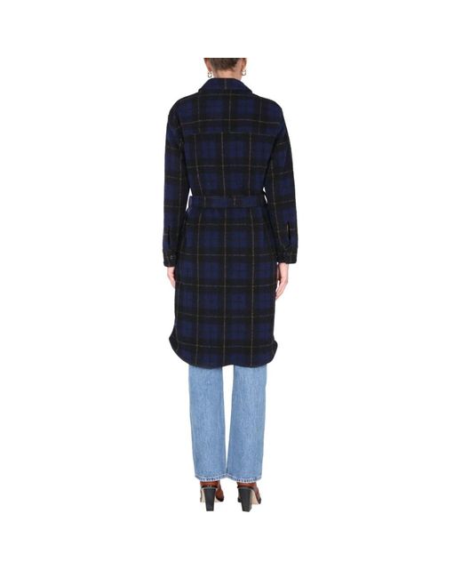 Woolrich Blue Trench Coats