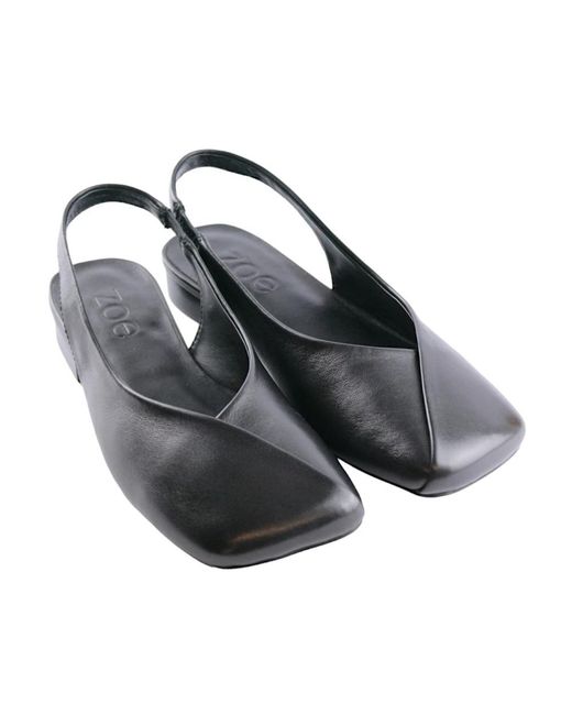 Zoe Black Ballerina Shoes