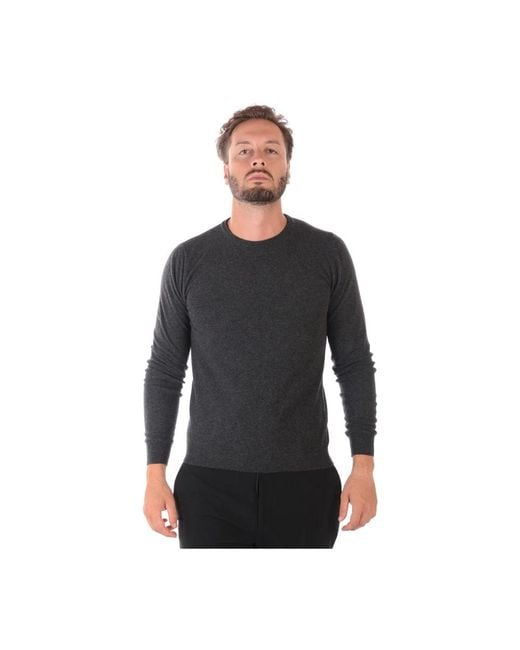 Daniele Alessandrini Black Round-Neck Knitwear for men
