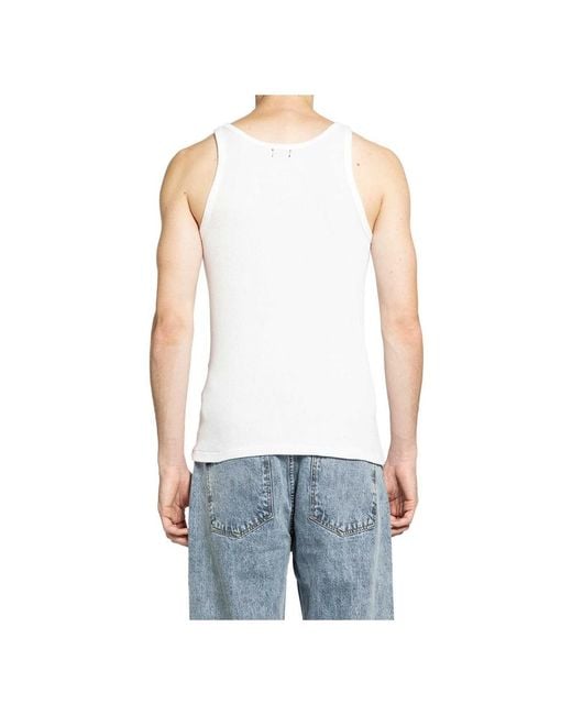 Second/Layer Tops ,Wit ,Katoen Wife Pleaser Sl Tank in het Blue voor heren