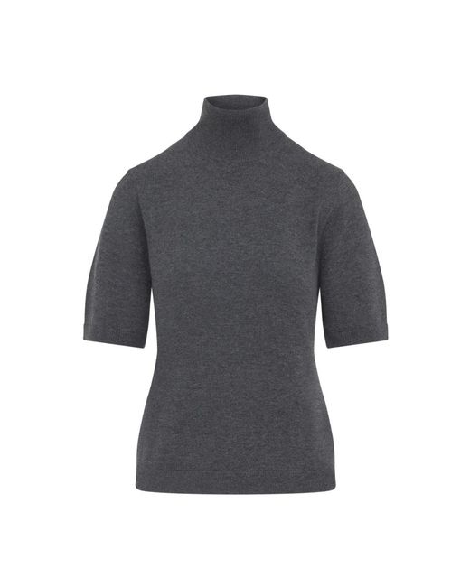 Max Mara Grijze Wollen Turtleneck Pullover Sweater in het Gray