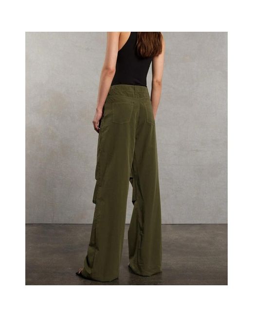 Trousers > wide trousers 3x1 en coloris Green