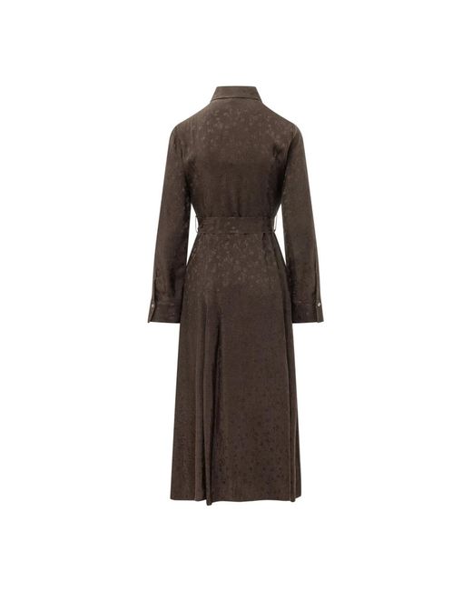 Pinko Brown Shirt Dresses