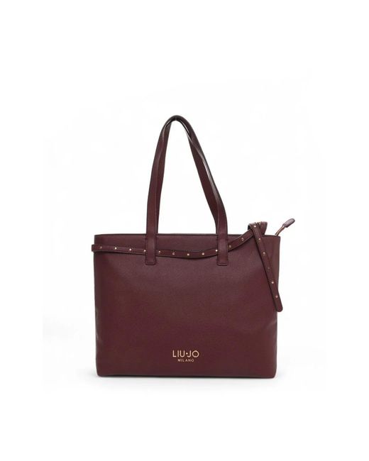 Liu Jo Purple Stilvolle Shopper Tasche Mit Reißverschluss