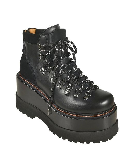 Shoes > boots > lace-up boots R13 en coloris Black