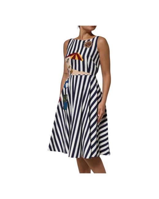 Dolce & Gabbana Blue Midi Dresses