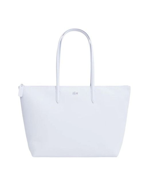 Lacoste White Tote Bags