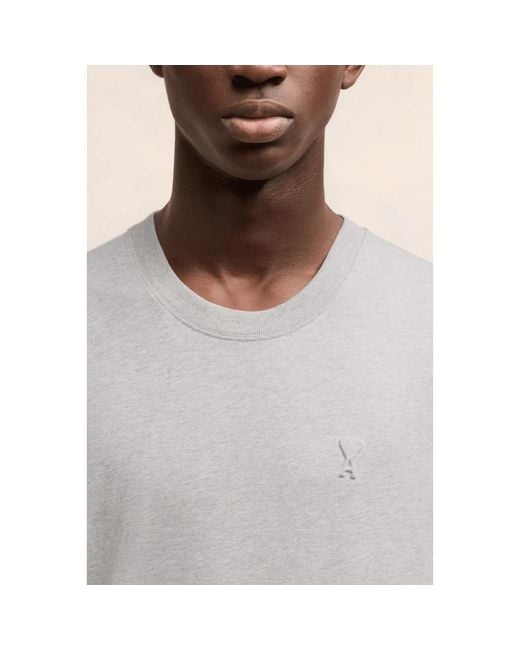 AMI Gray T-Shirts for men