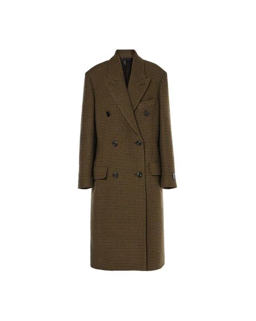 Acne Brown Double-Breasted Coats