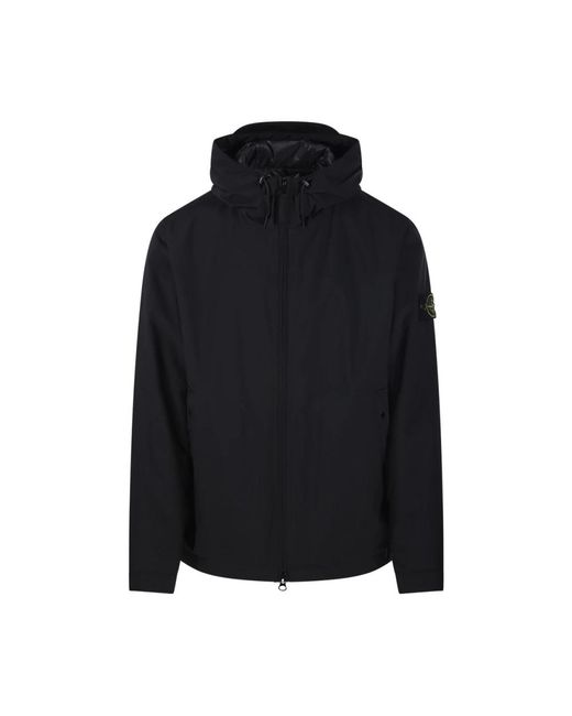 Stone Island Black Down Jackets for men