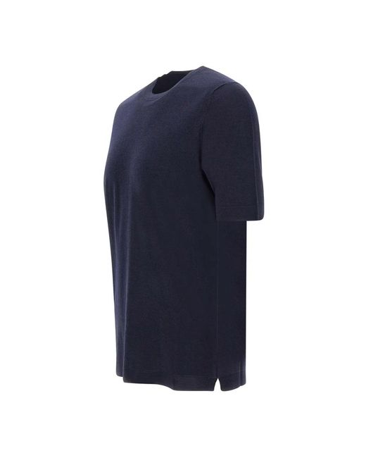 FILIPPO DE LAURENTIIS Blue T-Shirts for men