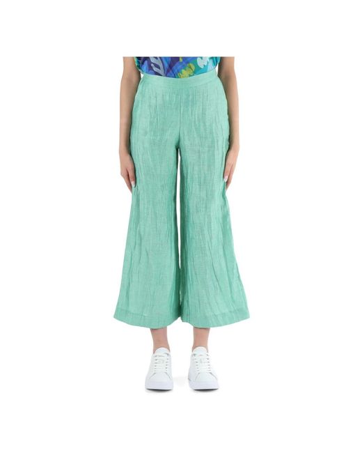 Pantalones de lino Maliparmi de color Green